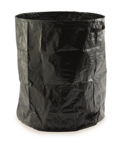 SACCO RACCOGLIFOGLIE POP UP CON MANIGLIE IN POLIETILENE COLORE NERO 280LT