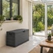 MAURY'S BAULE CASSAPANCA HARDWOOD 340 LT DA ESTERNO IN RESINA 118X59XH57 CM ANTRACITE