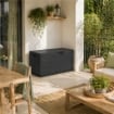 MAURY'S BAULE CASSAPANCA HARDWOOD 340 LT DA ESTERNO IN RESINA 118X59XH57 CM ANTRACITE