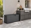 MAURY'S BAULE CASSAPANCA HARDWOOD 340 LT DA ESTERNO IN RESINA 118X59XH57 CM ANTRACITE