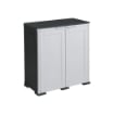 OMNIMODUS SIMPLEX ARMADIO 2 ANTE CON RIPIANO – MOBILE CONTENITORE NERO GRIGIO