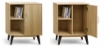 MOBILE IN MDF ROVERE CON ANTA E DUE RIPIANI MISURE: 60X30X74 CM