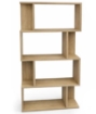 LIBRERIA IN MDF ROVERE CON QUATTRO RIPIANI SFALSATIMISURE: 70X24X127 CM