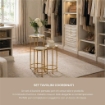 3 COLONNINE TONDE METALLO E PIETRA SIMIL MARMO MISURE 30X30X70/ 25X25X60/ 20X20X50