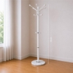 APPENDI ABITI IN METALLO CON GANCI BASE IN PIETRA H174 CM BIANCO
