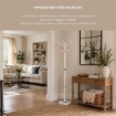 APPENDI ABITI IN METALLO CON GANCI BASE IN PIETRA H174 CM BIANCO