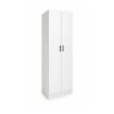 ARMADIO DA ARREDO IN LEGNO BIANCO CON DUE ANTE DIMENSIONI 60X42X180 CM