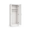 ARMADIO DA ARREDO IN LEGNO BIANCO CON DUE ANTE DIMENSIONI 60X42X180 CM