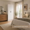 ARMADIO DA ARREDO IN LEGNO BIANCO CON DUE ANTE DIMENSIONI 60X42X180 CM