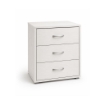 CASSETTIERA 3 CASSETTI IN LEGNO BIANCO CON PIANO D'APPOGGIO DIMENSIONI 50X40X64CM