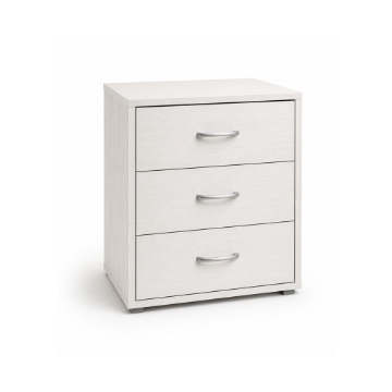 CASSETTIERA 3 CASSETTI IN LEGNO BIANCO CON PIANO D'APPOGGIO DIMENSIONI 50X40X64CM