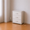 CASSETTIERA 3 CASSETTI IN LEGNO BIANCO CON PIANO D'APPOGGIO DIMENSIONI 50X40X64CM