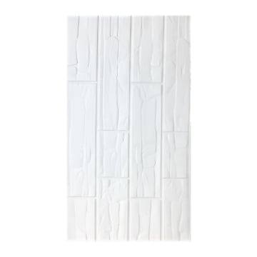 CARTA ADESIVA IN POLIETILENE EFFETTO PIASTRELLA 3D COLORE BIANCO DIMENSIONI 77X70 CM