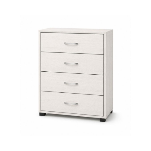 CASSETTIERA 4 CASSETTI IN LEGNO BIANCO CON PIANO D'APPOGGIO DIMENSIONI  68X40X82,5 H CM