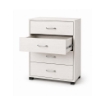 CASSETTIERA 4 CASSETTI IN LEGNO BIANCO CON PIANO D'APPOGGIO DIMENSIONI  68X40X82,5 H CM