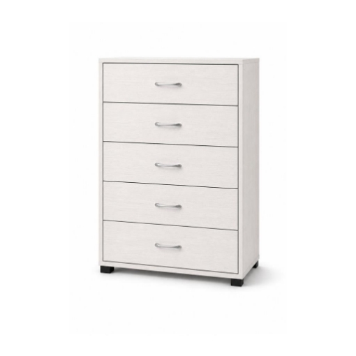 CASSETTIERA 5 CASSETTI IN LEGNO BIANCO CON PIANO D'APPOGGIO DIMENSIONI 68X40X101H CM 