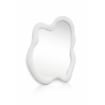 SPECCHIO ONDULATO IN VELLUTO CON GANCI PER APPENDERE DIMENSIONI 70X90X4.5CM - LINEA: CIELO COLORE BIANCO