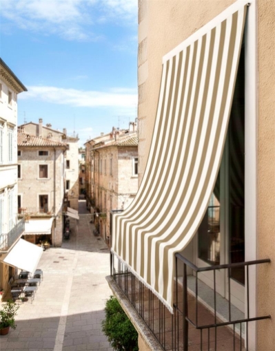MEDITERRANEA TENDA DA SOLE 140 X 300 BIANCO/TORTORA