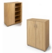 SCARPIERA IN MDF ROVERE CON CINQUE RIPIANI E DUE ANTE MISURE:60X30X83.5CM