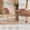 SEDIA IN VELLUTO MARRONE CON PIEDI IN METALLO COLOR ORO MISURE: 42X53,5X86,5/47 CM