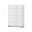 CASSETTIERA 6 CASSETTI IN LEGNO BIANCO CON PIANO D'APPOGGIO DIMENSIONI 68X40X120H CM