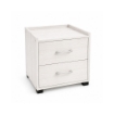 CASSETTIERA IN LEGNO CON DUE CASSETTI COLORE BIANCO DIMENSIONI 43X40X43,5 CM
