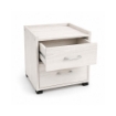 CASSETTIERA IN LEGNO CON DUE CASSETTI COLORE BIANCO DIMENSIONI 43X40X43,5 CM