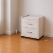 CASSETTIERA IN LEGNO CON DUE CASSETTI COLORE BIANCO DIMENSIONI 43X40X43,5 CM