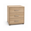 CASSETTIERA IN LEGNO CON TRE CASSETTI E PIANO D 'APPOGGIO COLORE ROVERE DIMENSIONI 50X40X64 CM