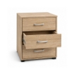 CASSETTIERA IN LEGNO CON TRE CASSETTI E PIANO D 'APPOGGIO COLORE ROVERE DIMENSIONI 50X40X64 CM