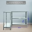 SCAFFALE IN METALLO BIANCO ETTORE KIT BULLONI 100 X 40 X H187 CM CON 5 SCAFFALI