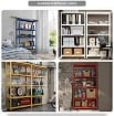 SCAFFALE IN METALLO BIANCO ETTORE KIT BULLONI 100 X 40 X H187 CM CON 5 SCAFFALI