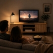 MOBILE TV IN MDF COLOR ROVERE CON DUE ANTE E DUE RIPIANI MISURE: 140X38X44CM