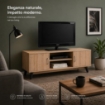 MOBILE TV IN MDF COLOR ROVERE CON DUE ANTE E DUE RIPIANI MISURE: 140X38X44CM