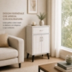 MOBILE IN MDF BIANCO CON 2 ANTE E CASSETTO MISURE: 60X40X74CM