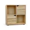 LIBRERIA IN MDF ROVERE CON QUATTRO RIPIANI E DUE ANTE MISURE: 60X30X63 CM
