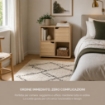 LIBRERIA IN MDF ROVERE CON QUATTRO RIPIANI E DUE ANTE MISURE: 60X30X63 CM