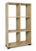 LIBRERIA IN MDF ROVERE CON SEI RIPIANI MISURE: 60X24X98 CM