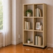 LIBRERIA IN MDF ROVERE CON SEI RIPIANI MISURE: 60X24X98 CM
