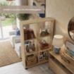 LIBRERIA IN MDF ROVERE CON SEI RIPIANI MISURE: 60X24X98 CM