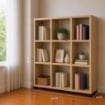 LIBRERIA IN MDF ROVERE CON NOVE RIPIANI MISURE: 90X24X99 CM
