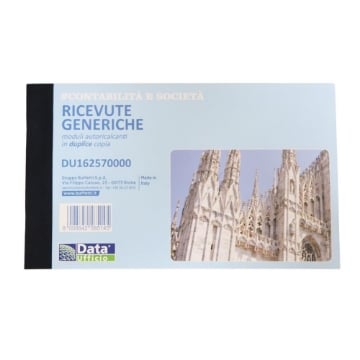 RICEVUTE GENERERICHE 50X2 COPIE 12 X 17 AUTORICALCANTI DUPLICE COPIA