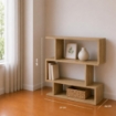 LIBRERIA IN MDF ROVERE CON TRE RIPIANI SFALSATI MISURE: 70X24X96 CM