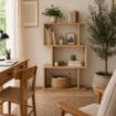 LIBRERIA IN MDF ROVERE CON TRE RIPIANI SFALSATI MISURE: 70X24X96 CM