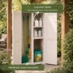 ARMADIO 2 ANTE PANNA 79X43X164 CM CON VANO PORTASCOPA E RIPIANO – MOBILE ALTO ORGANIZZAZIONE CASA PER INGRESSO E RIPOSTIGLIO