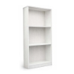 LIBRERIA IN LEGNO CON 3 RIPIANI COLORE BIANCO DIMENSIONI 60X24X120 CM