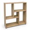 LIBRERIA IN MDF ROVERE CON RIPIANI SFALSATI MISURE: 80X24X82,5 CM