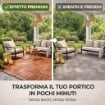 MA MAISON SET DI PIASTRELLE PER PAVIMENTO DA ESTERNO MODELLO WOOD IN ACACIA 30X30X2H CM - 0,36 M2 9 PEZZI 