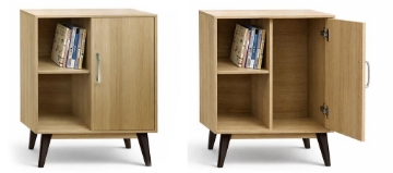 MOBILE IN MDF ROVERE CON ANTA E DUE RIPIANI MISURE: 60X30X74 CM