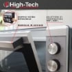HIGH-TECH FORNO ELETTRICO VENTILATO 1280 W CON CAPIENZA DA 21 LT